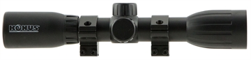 Picture of Konus KONUSFIRE 4x32mm Rifle Scope w/.22 Dovetail Mounting Rings 30/30 Reticle Black Matte 7350