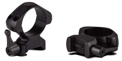 Picture of Konus 2-Piece Steel Riflescope Rings With Quick Release Lever 30mm High - Matte Black 7409