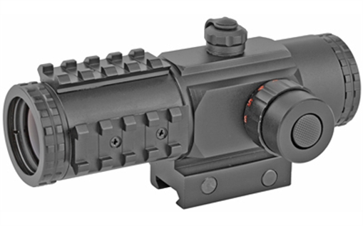 Picture of Konus SightPro, PTS2 Dot Site, Rifle Scope, 3X30mm, 30mm Tube, 2.8 MOA Illuminated Semi Circle and Dot BDC Reticle, Matte Black Finish, Includes Lens Covers and Cleaning Cloth 7203