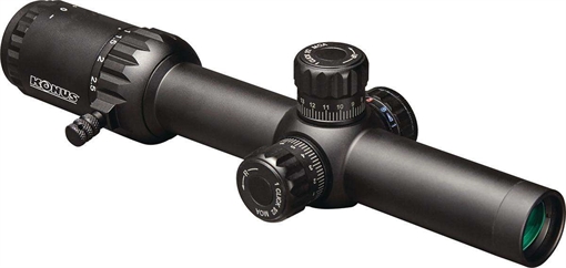 Picture of KONUS PRO EVENT SCOPE 1-10X24MM 30MM ETCHED DUAL IR CIRCLE DOT RET 2FP MATTE ( 10 PER CASE ) 7183