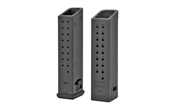 Picture of KRISS USA, Inc Magazine Extension, 9MM, +23 Rounds, Black, Fits Kriss VECTOR/Glock 17, Includes Extended Baseplate, Outer Sleeve, and Extended Spring, 3 Pack KVA-MX2K90BL01