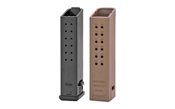 Picture of KRISS USA, Inc Magazine Extension, 10MM, +18 Rounds, Flat Dark Earth, Fits Kriss VECTOR, 3 Pack, Fits Glock 20 Magazines KVA-MX2K10FD01