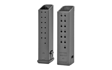 Picture of KRISS USA, Inc Magazine Extension, 45 ACP, +17 Rounds, Black, Fits Kriss VECTOR, 3 Pack, Fits Glock 21 Magazines KVA-MX2K45BL01