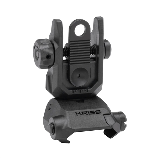 Picture of Kriss USA Defiance Rear Flip-Up Black AR-15 Low Profile Steel DARSBL00