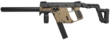 Picture of KRISS USA, Inc VECTOR CRB Origin, Semi-automatic Rifle, Carbine, 45 ACP, 16" Faux Suppressor Barrel, Matte Finish, Black/Flat Dark Earth, Folding Polymer Stock, Vertical Fore Grip, Front/Rear Flip Sights, 1 Magazine, 30 Rounds KV45-CORG15