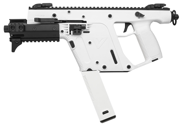 Picture of KRISS USA, Inc Vector G2 SDP-E, Semi-automatic Pistol, 9MM, 6.5" Threaded Barrel, Alpine White, Flip Up Sights, MK5M Modular Rail, 40 Rounds, 1 Magazine, Quick Detach Sling Swivel KV90-PAP30 KV90PAP30
