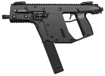Picture of KRISS USA, Inc VECTOR SDP, Gen II, Pistol, Semi-automatic, 45 ACP, 5.5" Barrel, Threaded Barrel, Polymer, Black, Flip Up Sights, 30 Rounds, 1 Magazine, Quick Detach Sling Swivel KV45-PBL20 KV45PBL20