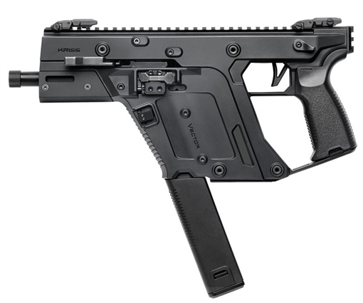 Picture of Kriss USA Vector SDP Gen3 10mm Auto 33+1 5.50" Black Nitride Threaded Barrel, M-LOK Handguard, Black Picatinny Rail Receiver & Rear, Black Polymer Grip, Ambidextrous, Glock Mag Compatible KV103PBL00