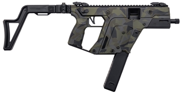 Picture of KRISS VECTOR G3 SBR CLASS3 9MM 5.5IN BBL FOLDING SIGHTS/STOCK WOODLAND DELTA CAMO 1/40RDMAG KV90-3SWD00