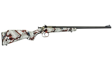 Picture of Crickett Youth 22 LR 1rd 16.12" Blued Barrel & Receiver, Fixed Front/Adjustable Rear Peep Sight, American Flag/Amendment Synthetic Stock w/11.5" LOP, Rebounding Firing Pin Safety KSA2168