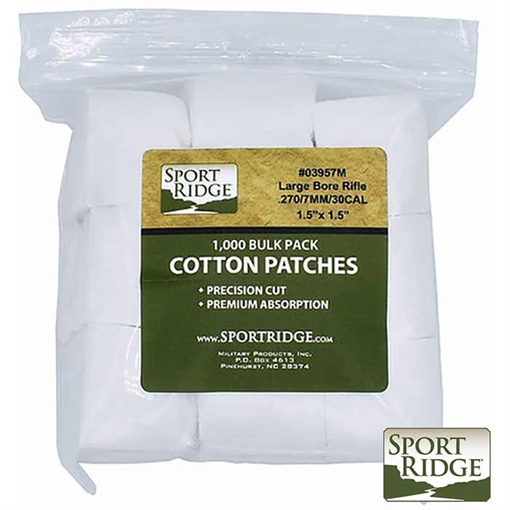 Picture of TACSHIELD L Rifle Cotton Patch 1000PK WH 03957M 843119032629