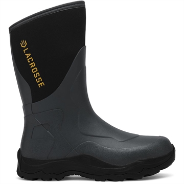 Picture of LaCrosse Alpha Agility Field Boot 12" Black/Gray Size 12 33688112