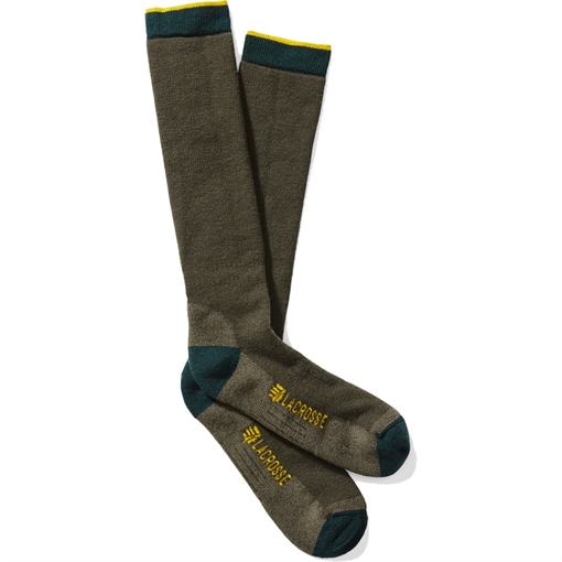 Picture of Lacrosse Lacrosse Men's Merino Midweight Socks Over Calf Green X-Large 913323-XL
