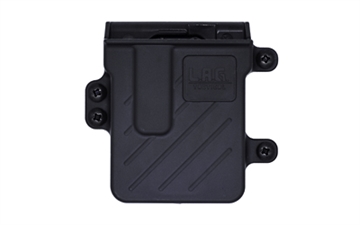 Picture of L.A.G. Tactical, Inc. M.C.S. Pro Series, Single Rifle Magazine Carrier, Fits AR-15 Magazines, 1.75" Belt Clip, Nylon Construction, Black MCSP04