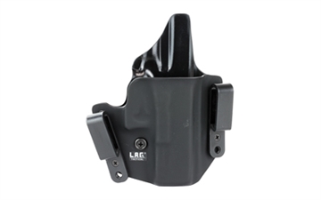 Picture of L.A.G. Tactical, Inc. Defender Series, OWB/IWB Holster, Fits Glock 19/23/32, Kydex, Right Hand, Black Finish 1001