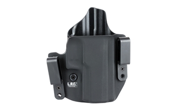Picture of L.A.G. Tactical, Inc. Defender Series, OWB/IWB Holster, Fits SIG P320 Compact 9/40, Kydex, Right Hand, Black Finish 2031