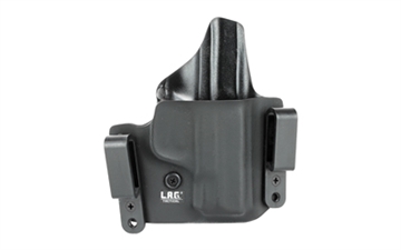 Picture of L.A.G. Tactical, Inc. Defender Series, OWB/IWB Holster, Fits S&W M&P Shield 9/40, Kydex, Right Hand, Black Finish 4007