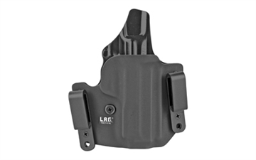 Picture of L.A.G. Tactical, Inc. Defender Series, OWB/IWB Holster, Fits S&W M&P Shield 380 EZ, Kydex, Right Hand, Black Finish 4062