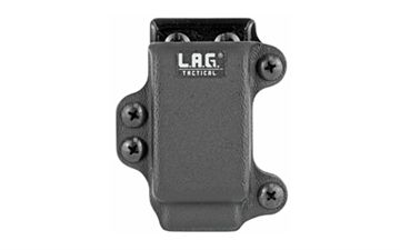 Picture of L.A.G. Tactical, Inc. Single Pistol Magazine Carrier, Fits Glock 43 and M&P Shield Magazines, Kydex, Black Finish 34005