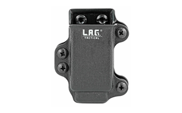 Picture of L.A.G. Tactical, Inc. Single Pistol Magazine Carrier, Fits Most Double Stack 9/40 Full Size Magazines, Kydex, Black Finish 34000 811256025958