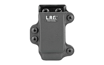 Picture of L.A.G. Tactical, Inc. Single Pistol Magazine Carrier, Fits Most Single Stack 9/40 Slim Magazines, Kydex, Black Finish 34001 811256025965