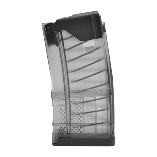 Picture of Lancer Systems Magazine, L5 Advanced Warfighter, 300 Blackout, 20 Rounds, Fits AR Rifles, Polymer, Translucent Smoke 999-000-4280-02