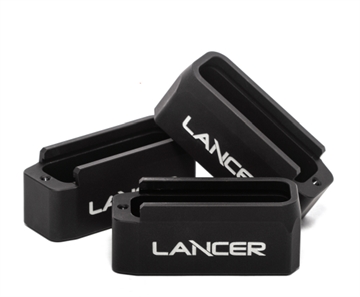 Picture of Lancer L5AWM Magazine Base Pad Extended 6rd Compatible w/ Lancer L5 Advance Warfighter Magazine Black Aluminum EXTBP06BLK