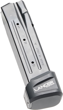 Picture of LANCER EXTENDED BASEPAD PLUS 5RDS BLACK FOR SIG P320! LBP3205BLK