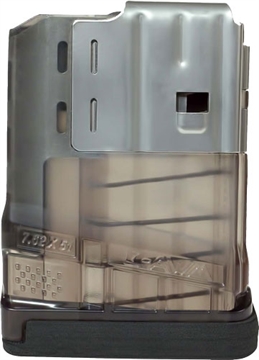 Picture of Lancer Systems Magazine, L7 Advanced Warfighter, 308 Winchester/7.62 NATO/6.5 Creed, 10 Rounds, Fits AR-10, Polymer, Translucent Smoke L7-10-SMK