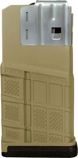 Picture of Lancer Systems Magazine, L7 Advanced Warfighter, 308 Winchester/7.62 NATO/6.5 Creedmoor, 20 Rounds, Fits AR Rifles, Opaque Flat Dark Earth L7-20-FDE