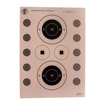 Picture of National Target LANGDON TACTICAL SKILLS TARGETS 100/PACK LTT-I