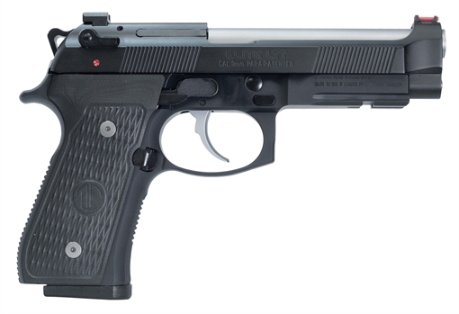 Picture of Langdon Tactical Tech LTT-92E-FSTJ 92 Elite LTT 9mm Luger Caliber with 4.70" Barrel, 15+1 Capacity, Overall Black Finish Steel, Picatinny Rail Frame, Serrated Slide, VZ/LTT G10 Grip & Trigger Job LTT92ETJ