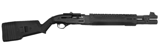 Picture of Langdon Tactical Tech Beretta 1301 3" 7+1 18.50" Black Oxide Heat Shield Barrel, Black Optic Ready Aluminum Receiver, Black Magpul Polymer Stock, Beretta Patrol Forend LTT1301HBFRMBLK