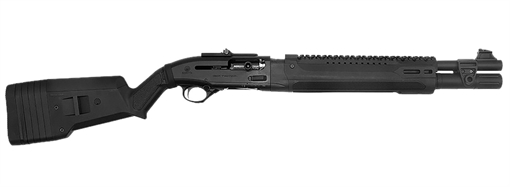Picture of Langdon Tactical Tech Beretta 1301 3" 7+1 18.50" Black Oxide Heat Shield Barrel, Black Anodized Aluminum Receiver, Black Magpul Polymer Stock, Beretta Patrol Forend LTT1301HBMBLK