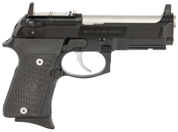 Picture of Langdon Tactical Tech Beretta 92 Elite Compact 9mm Luger 15+1 4.25" Stainless Target Crown Steel Barrel, Black Optic Cut/Serrated Steel Slide, Black Black VZ G10 Grip LTT92CTJRR