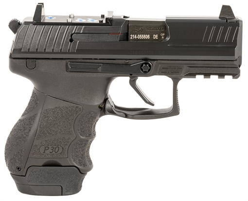 Picture of Langdon Tactical Tech HK P30SK Compact Frame 9mm Luger 13+1 3.30" Black Steel Barrel, Black Optic Cut/Serrated Steel Slide, Black Polymer Frame w/Picatinny Rail, Black Polymer Grip LTTDP30SKFTJRDORMR