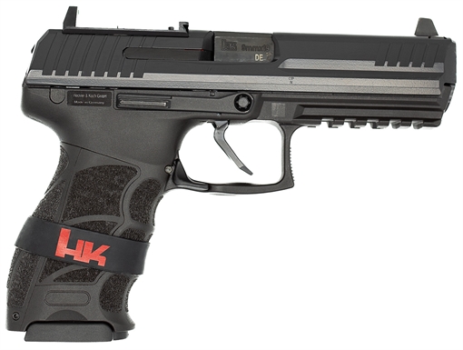 Picture of Langdon Tactical Tech HK P30L LEM 9mm Luger 17+1 4.40" Black Steel Barrel, Black Cerakote Optic Cut/Serrated Steel Slide, Black Polymer Frame w/Picatinny Rail, Black Polymer Grip LTTLP30LFTJRMR