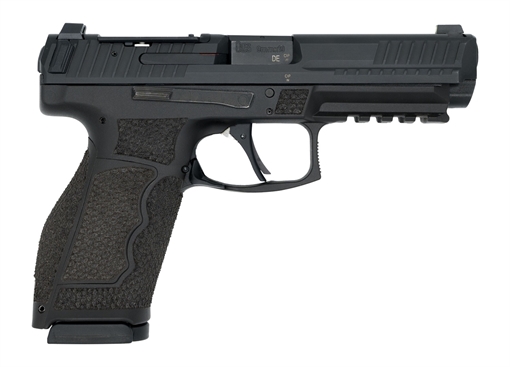Picture of Langdon Tactical Tech VP9A1FHPRDMWC HK VP9A1F  Full Size Frame 9mm Luger 17+1 4.53" Black Nitride Polygonal Rifled Barrel, Black Nitride Optic Ready/Serrated Slide, Black Polymer Frame w/Picatinny Rai