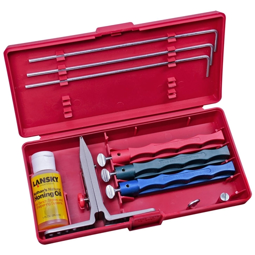 Picture of Lansky Sharpeners Standard 3-Stone Controlled-Angle Sharpening System LKC03