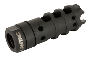 Picture of LanTac USA LLC Dragon, Muzzle Brake, 9MM, Black Nitride Finish, Hardened Milspec Steel, 1/2x28 Thread Pitch DGN9MMD