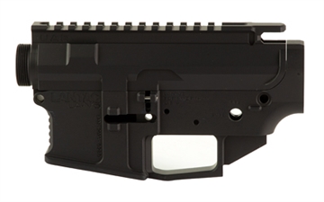 Picture of LanTac USA LLC Raven Billet AR-15 Receiver Set, Anodized Finish, Black, Includes Upper and Lower Stripped Receiver 01-RV-SET-N15-RAVEN