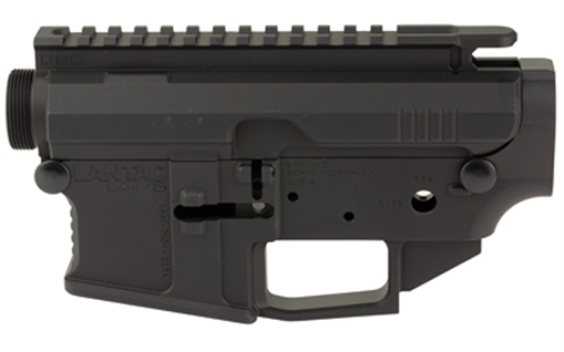 Picture of LanTac USA LLC Raven Billet Side Charger AR-15 Receiver Set, Anodized Finish, Black, Includes Upper and Lower Stripped Receiver 01-RV-SET-SC-RAVEN
