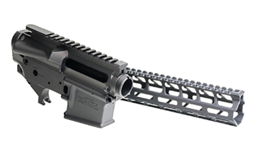 Picture of LanTac USA LLC SF AR-15 Forged Builder Set, Anodized Finish, Black, Includes Upper/Lower Receiver and 12.5" Spada M-LOK Rail with Mounting Hardware 01-RV-BSET-12-SF