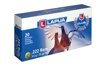 Picture of Lapua Full Metal Jacket, 222 Remington, 55Gr, Full Metal Jacket, 20 Round Box 4315021 6418267103640