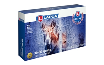 Picture of Lapua Mega Soft Point, 30-06 Springfield, 185Gr, Jacketed Soft Point, 20 Round Box 4317563 6418267101714