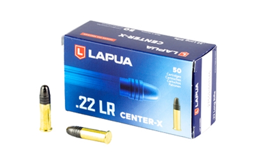 Picture of Lapua Center-X .22 LR 40 gr Center-X LRN Rimfire Ammo - 50/box 420163