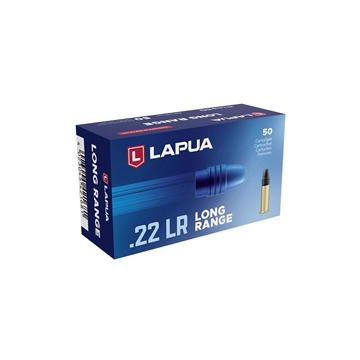 Picture of Lapua Long Range Rimfire Ammunition .22 LR 40gr RN 1106 fps 50/ct 420168