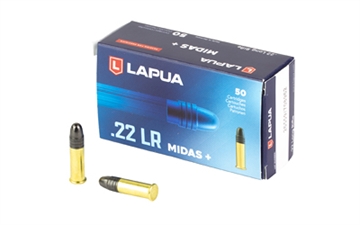 Picture of Lapua Midas+, 22 LR, 40 Grain, Lead Round Nose, 50 Round Box 420161 420162
