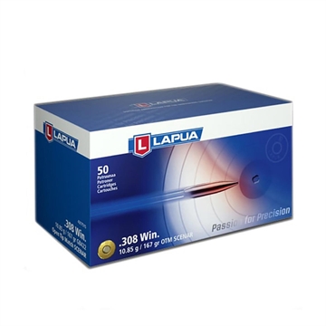 Picture of Lapua OTM Rifle Ammo 308 Winchester 167gr Scenar 50/ct 4317515