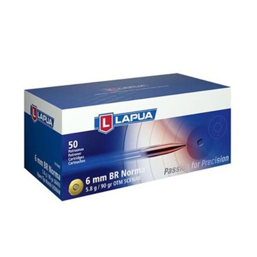 Picture of Lapua OTM Rifle Ammo 6mm BR Norma 90 gr Scenar-L 50/ct 4316044